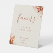 Signe De Table Faveurs de table florales rustiques d'automne (Recto)