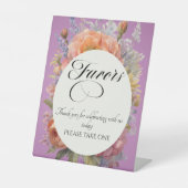 Signe De Table Faveurs Fleurs des champs - Lavande (Recto)