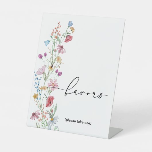 Signe De Table Faveurs fleurs sauvages (Recto)