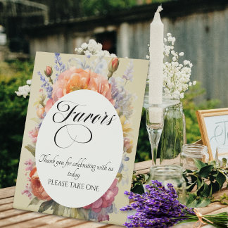 Signe De Table Faveurs Fleurs sauvages - Blé