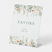 Signe De Table Faveurs Fleurs sauvages élégantes (Recto)