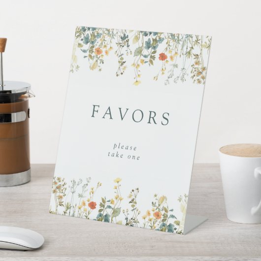 Signe De Table Faveurs Fleurs sauvages élégantes (In SItu)