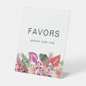 Signe De Table Faveurs florales tropicales (Recto)