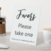 Signe De Table Faveurs Prenez un Merci pour célébrer (In SItu)