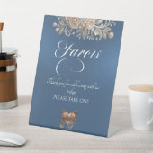 Signe De Table Faveurs Roses & Cœur - Bleu (In SItu)