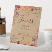 Signe De Table Favoris de mariage floraux d'automne rustiques de  (In SItu)