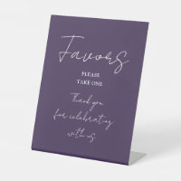 Favoris de script élégant minimaliste violet