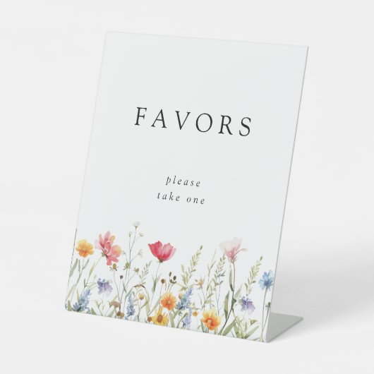 Signe De Table Favoris du parti fleur sauvage (Recto)