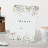 Signe De Table Favoris du parti fleur sauvage (In SItu)