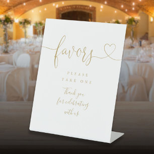 Signe De Table Favoris modernes Golc Heart Script