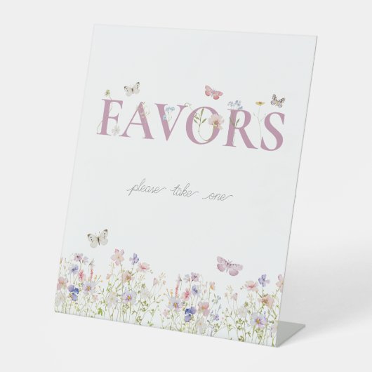 Signe De Table Favoriser Papillon Floral Jardin Douche Anniversai (Recto)