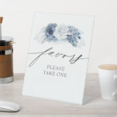 Signe De Table Favoriser S'Il Vous Plaît Prendre Un Bleu Bleu Bla (In SItu)