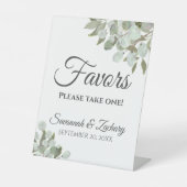 Signe De Table Favoriser un seul Mariage Eucalyptus & Verdure (Recto)