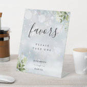 Signe De Table Favors de table de verdure florale d'hiver (In SItu)