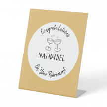 Félicitations à la retraite Parti Personnalisé