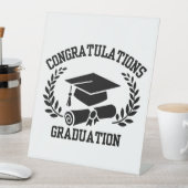 Signe De Table Félicitations Pour Le Diplôme De Pedestal (In SItu)