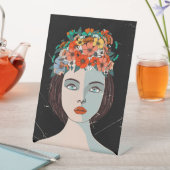 Signe De Table Femme florale (In SItu)
