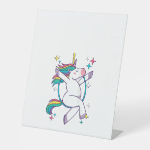 Signe De Table Femme Lyra Unicorn, Aerial Hoop Unicorn, Aerialis
