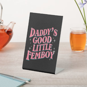 Signe De Table Femoby, le Gay pride LGBT de Daddy's Good Little F