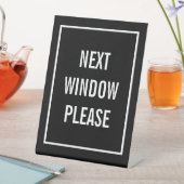 Signe De Table Fenêtre suivante, s'il vous plaît (In SItu)
