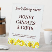 Signe De Table Ferme de miel des abeilles sur mesure (In SItu)