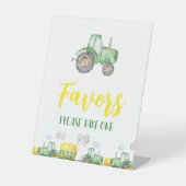 Signe De Table Ferme de tracteurs verts Symbole d'anniversaire de (Recto)