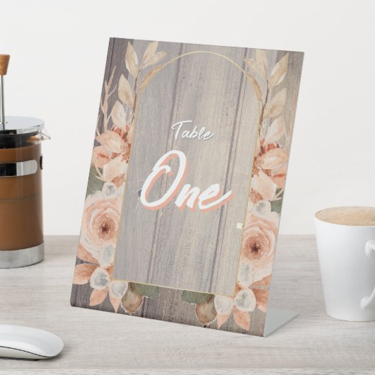Signe De Table Ferme rustique Boho Bois Grain & Fleurs (In SItu)