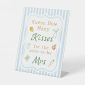 Signe De Table Fermiers Marché nuptiale Douche Devant Combien (Recto)