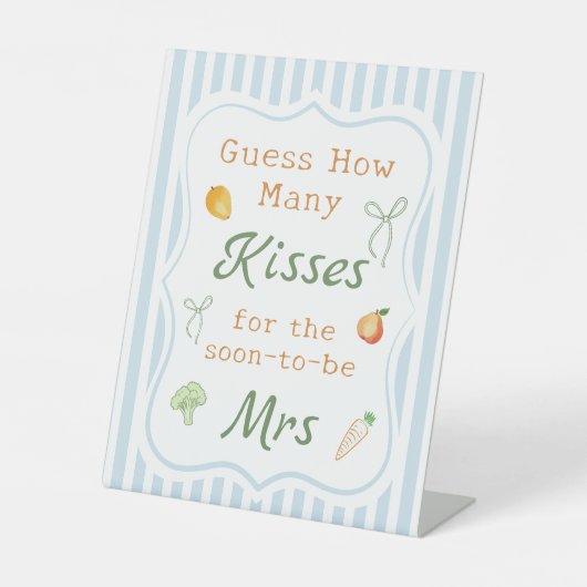 Signe De Table Fermiers Marché nuptiale Douche Devant Combien (Recto)