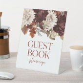 Signe De Table Fête Brown de Bourgogne Florale (In SItu)