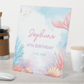 Signe De Table Fête d'anniversaire de la sirène (In SItu)