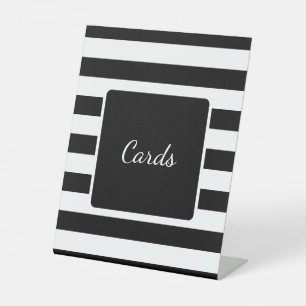 Signe De Table Fête d'anniversaire des hommes noirs et blancs