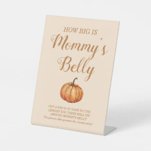 Signe De Table Fête de bébé citrouille d'automne Quelle est la ta