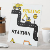 Signe De Table Fête de Camion de Chauffage de construction de pos (In SItu)