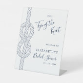 Signe De Table Fête de Fiançailles Thème Marin Bienvenue (Recto)