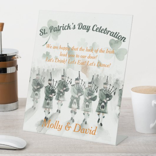 Signe De Table Fête de la Saint-Patrick (In SItu)