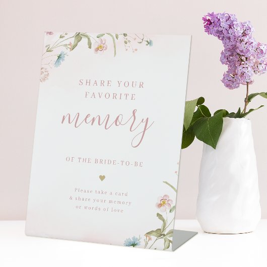 Signe De Table Fête de mariage champêtre avec des fleurs sauvages