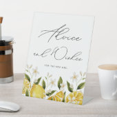 Signe De Table Fête de mariage Citron Avis & Vœux  (In SItu)