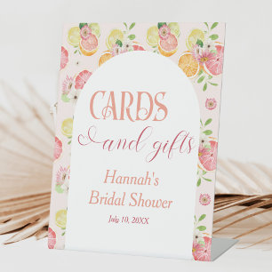 Signe De Table Fête de mariage Citrus Cartes et Cadeaux 