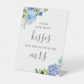 Signe De Table Fête de mariage : devine combien de baisers en ble (Recto)