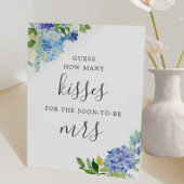 Signe De Table Fête de mariage : devine combien de baisers en ble