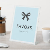 Signe De Table Fête des mariées Bleue Bow élégant favorise (In SItu)
