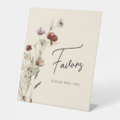 Signe De Table Fête des mariées Boho Fleur sauvage Faveurs (Recto)