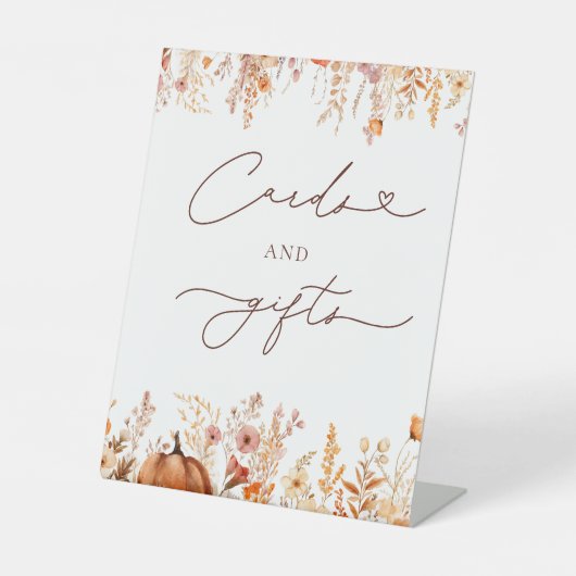 Signe De Table Fête des mariées Citrouille Boho Fall (Recto)