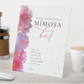 Signe De Table Fête des mariées d'aquarelle florale (In SItu)