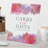 Signe De Table Fête des mariées d'aquarelle florale (In SItu)