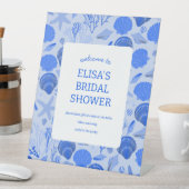 Signe De Table Fête des mariées de coquillages Elégant Blue Beach (In SItu)