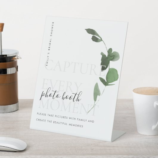 Signe De Table Fête des mariées de feuillage Eucalyptus vert (In SItu)