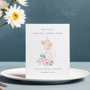 Signe De Table Fête des mariées de la carte de recette florale de