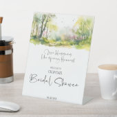 Signe De Table Fête des mariées de printemps rustique Woodland (In SItu)